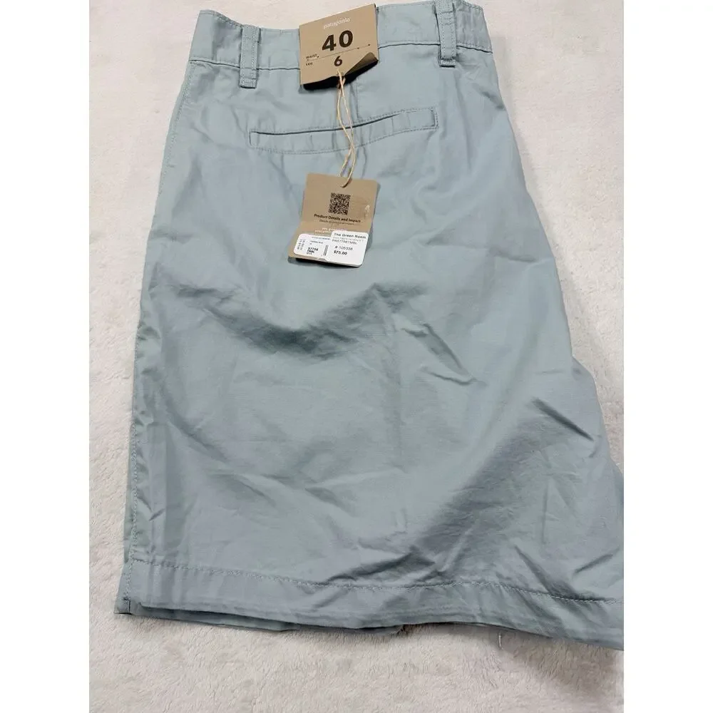 NWT Patagonia Lightweight All Wear Hemp Shorts 6 in Thermal Blue Gorpcore SZ 40